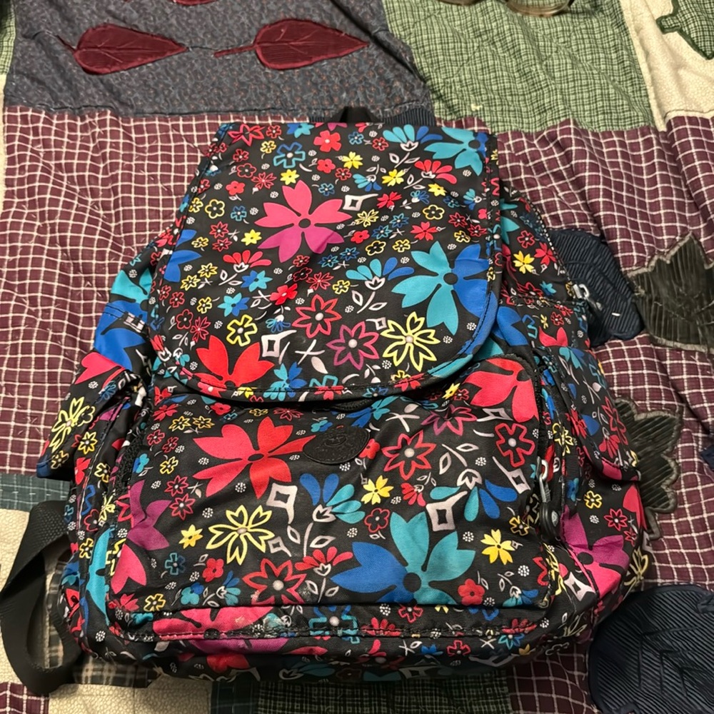 Kipling floral backpack